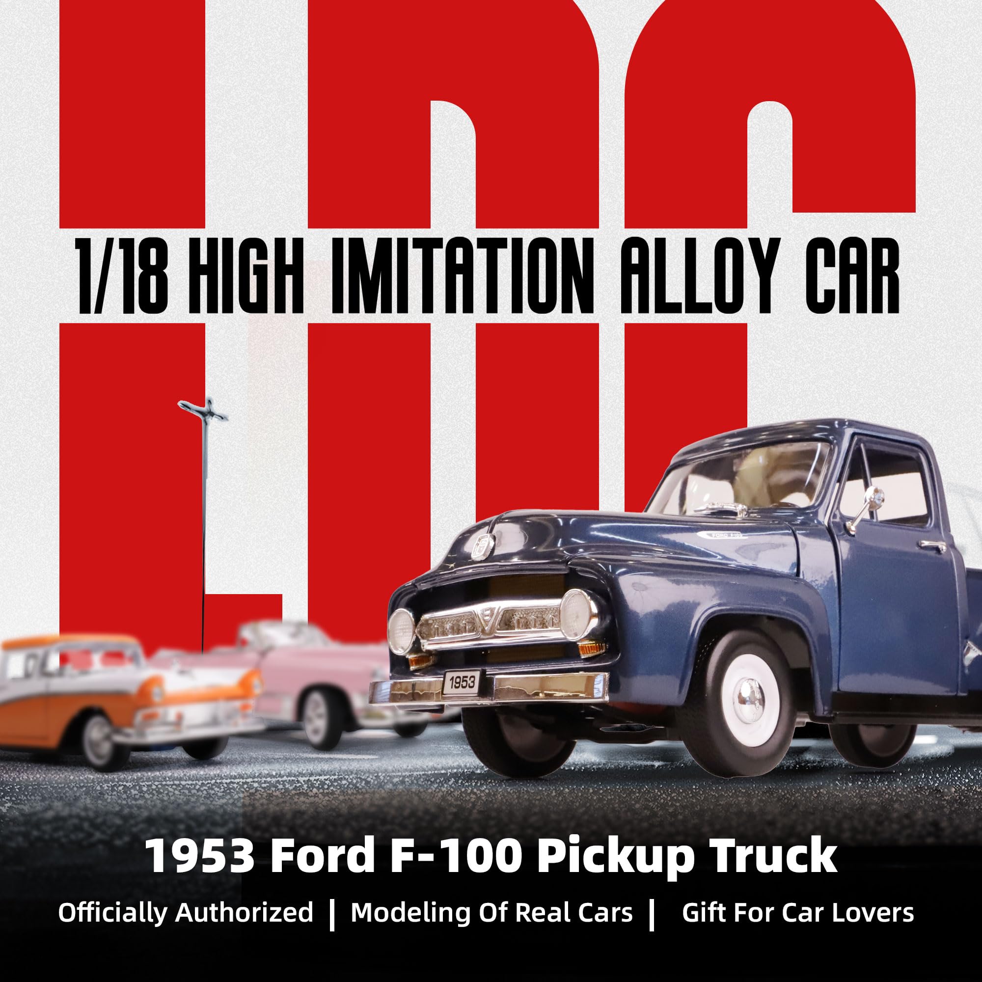 Amazon | LUCKY DIE CAST 1953 フォード F-100 ピックアップトラック 1